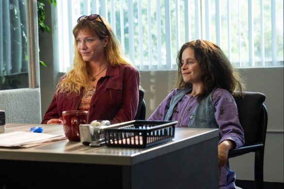 Christina Hendricks and Imogen Faith Reid in Good American Family