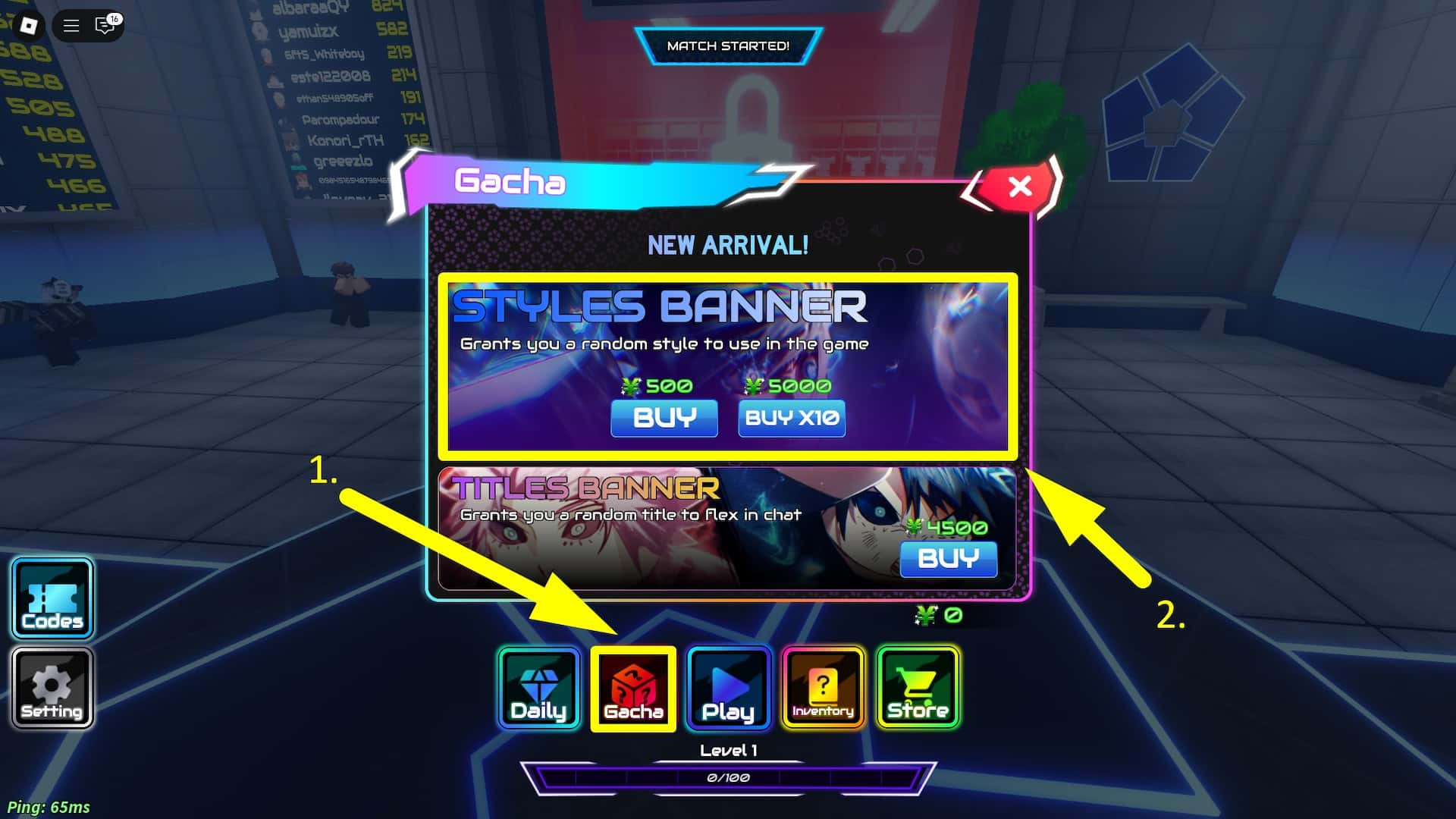 Selfish Project Roblox Experience에서 새로운 스타일을 주문하고 얻는 방법.