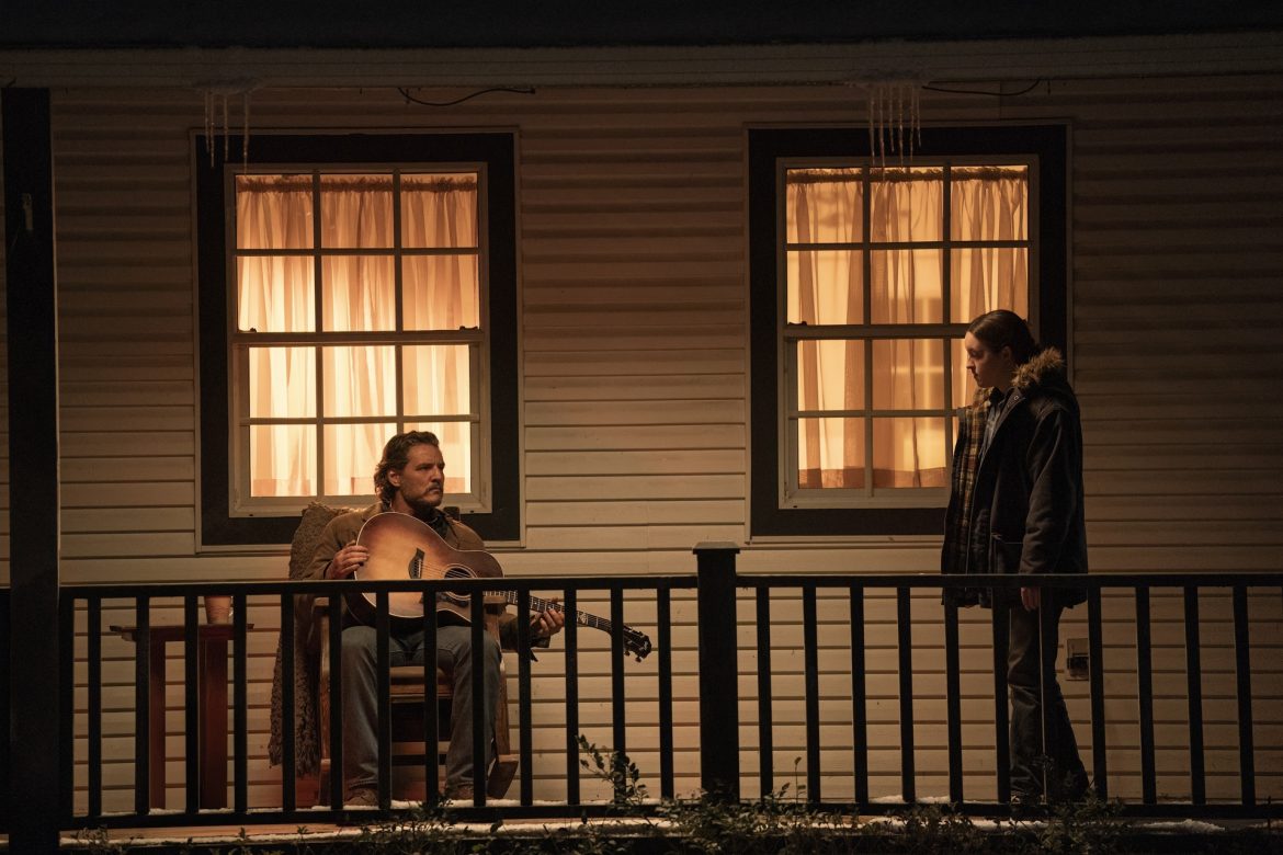 Pedro Pascal and Bella Ramsey in The Last of Us Season 2