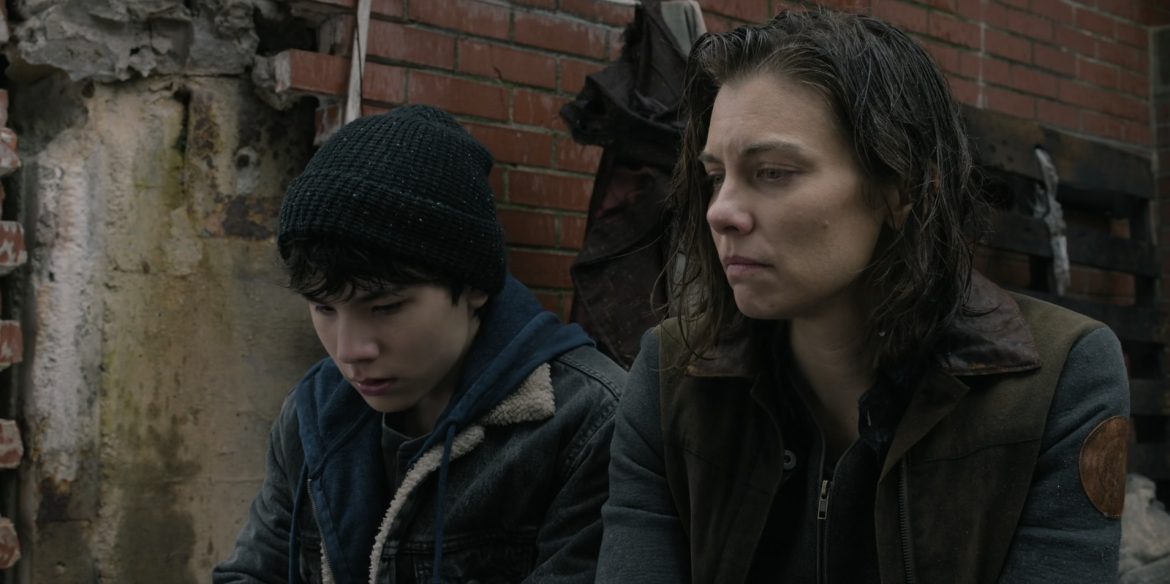 Logan Kim and Lauren Cohan in The Walking Dead: Dead City Season 2