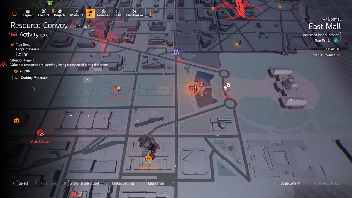 Convoy de recursos de la División 2