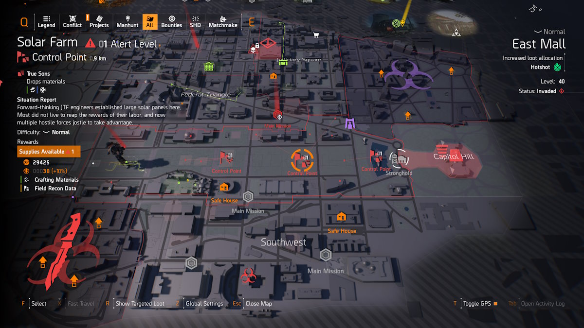 División 2 East Mall