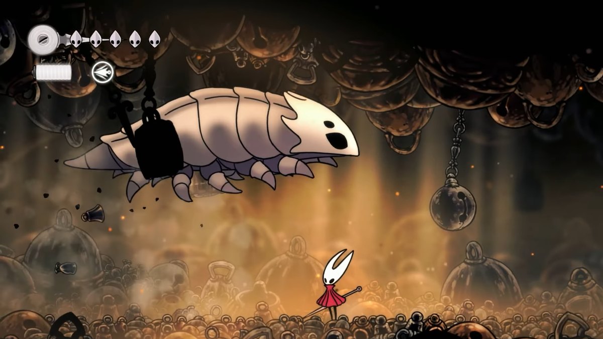 Hollow Knight Silksong Bell Beast Boss Jump Attack