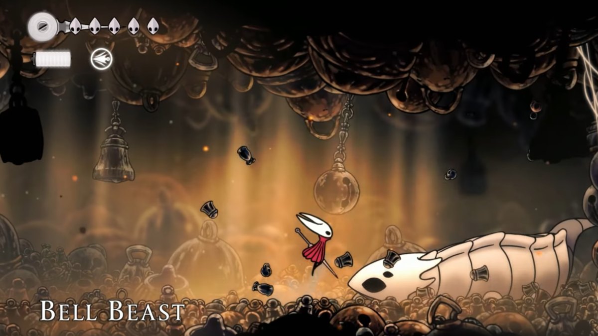 Hollow Knight Silksong Bell Beast Ataque