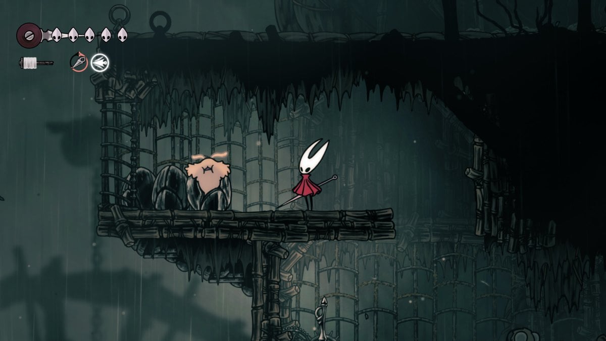 Hollow Knight Silksong perdió Flea 4 en jaula