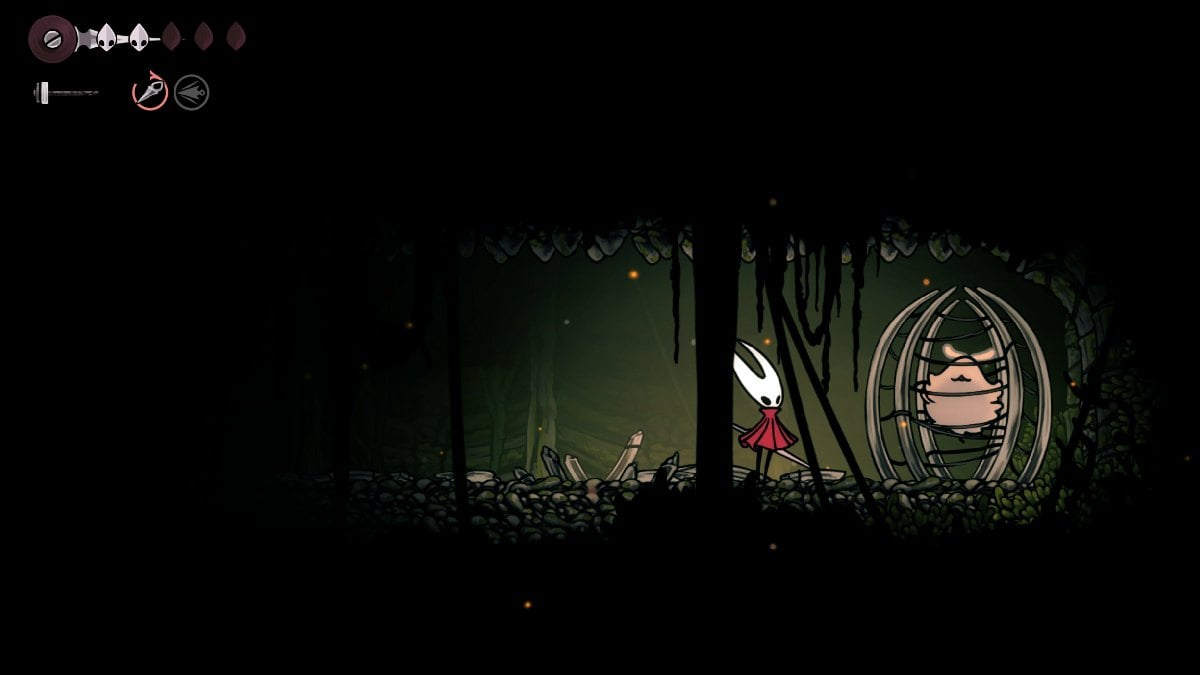 Hollow Knight Silksong perdió la pulga 3 en la jaula