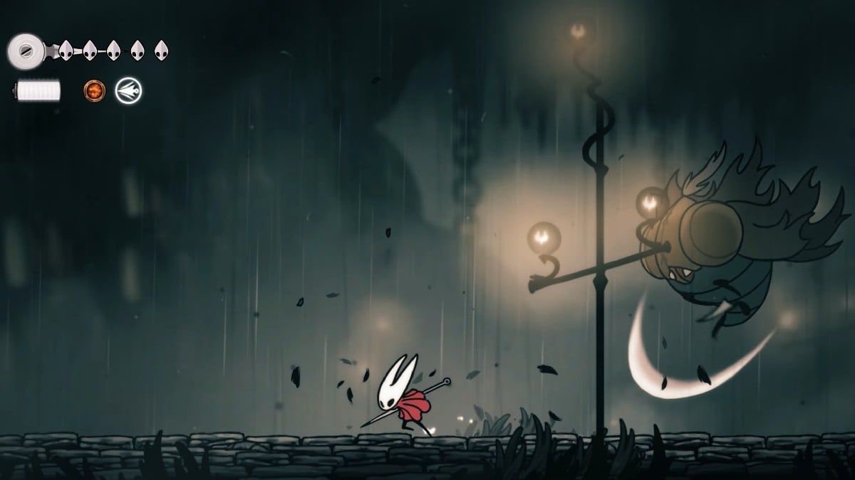 Hollow Knight Silksong Moorwing Boss Attack Sleting Claws huye