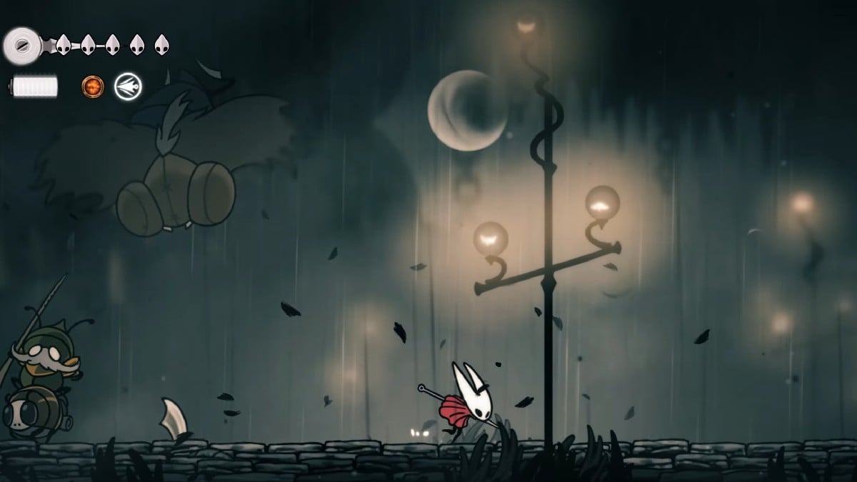 Hollow Knight Silksong Moorwing Boss Attack Doble vio tiempo tu salto y corre