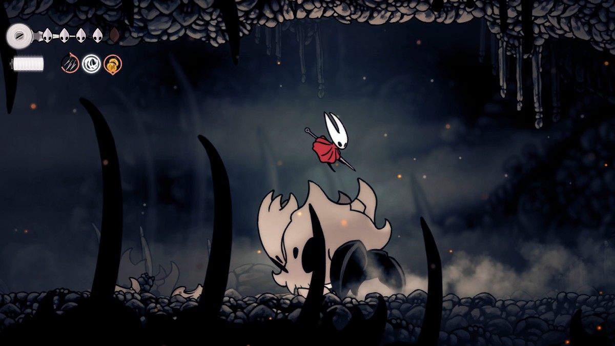 Hollow Knight Silksong Skull Hyrant Charge Ataque