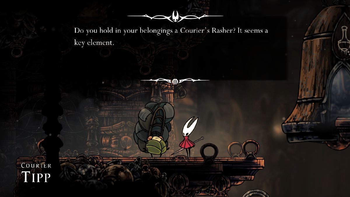 Hollow Knight Silksong Courier's Rasher Location