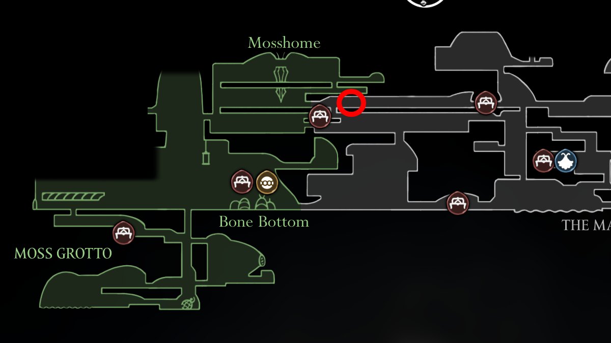 Μπορείτε να βρείτε το Bell Beast κοντά στην κορυφή των περιοχών Bone Bottom και Marrow, όπου αγοράζετε τον χάρτη από τη Shakra. Χρησιμοποιήστε τον πάγκο στα αριστερά σας και ανεβείτε τις σκάλες στα δεξιά στο δωμάτιο γεμάτο με καμπάνες για να ξεκινήσετε την πρώτη σας πραγματική μάχη με boss. Είναι μια πολύ πιο δύσκολη μάχη από τη Moss Mother.