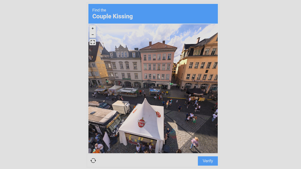 Ser etter det kyssende paret i I'm Not a Robot
