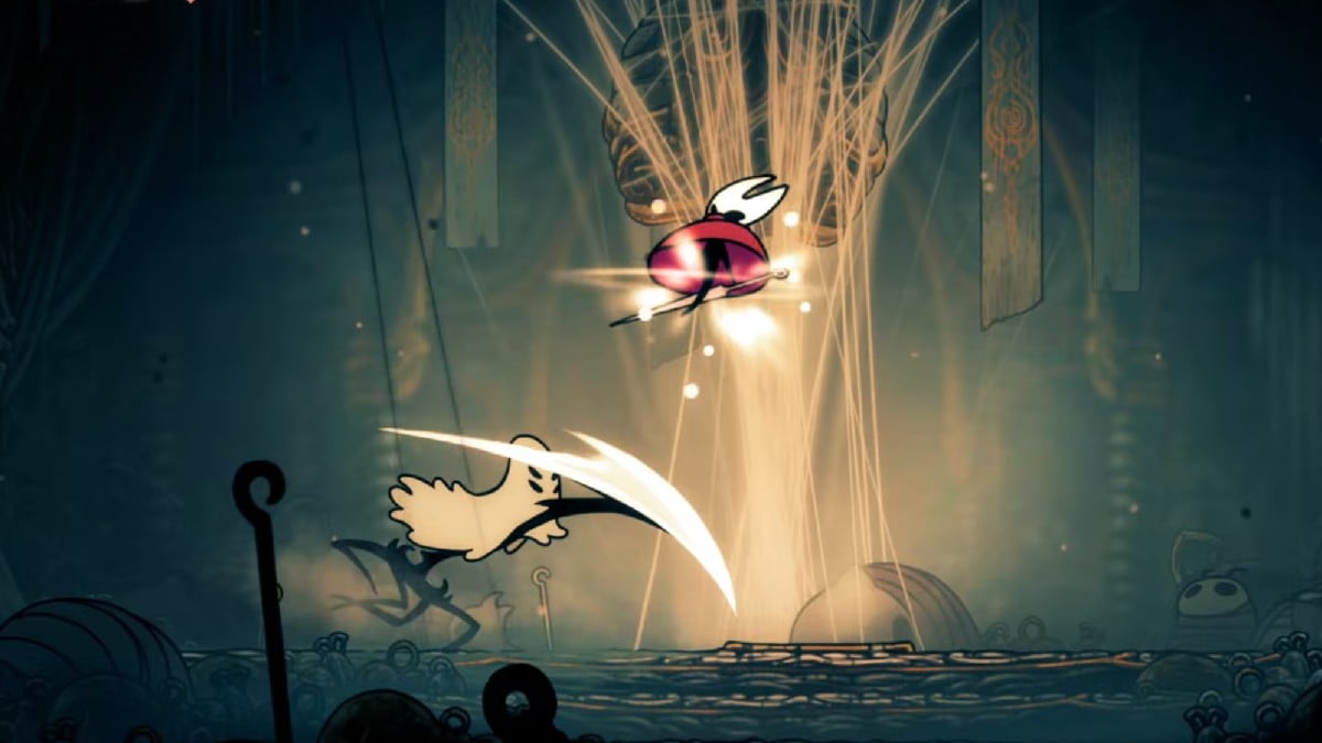 Hollow Knight Silksong Widow Boss Fight Dash Ataque Fase 1