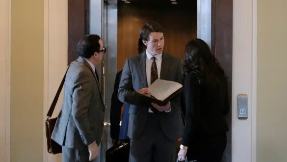 P.J. Byrne, Milo Callaghan and Lana Parrilla