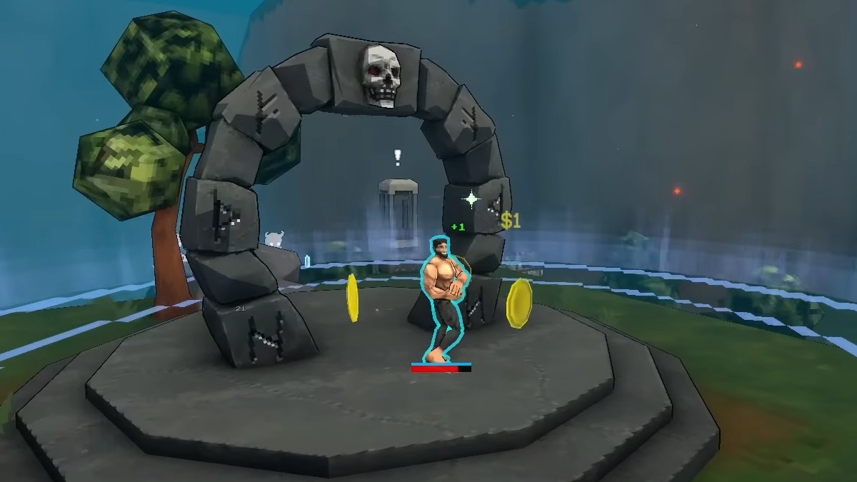 Megabonk megachad de pie en el altar de jefe