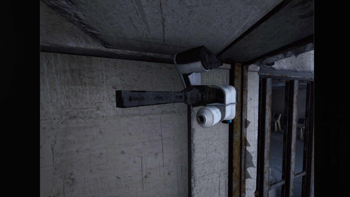 Cómo vencer a todos los enemigos en ARC Raiders 24 Torreta ARC enemiga de ARC Raiders montada en la pared