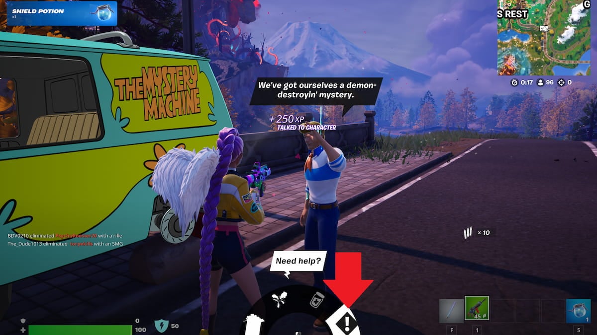 Missões Encontradas são missões secretas que você pode desbloquear conversando com certos NPCs pela ilha. Nem todos os personagens as possuem, e todos os NPCs têm muitas opções de diálogo exclusivas, o que pode tornar a aquisição de Missões Encontradas um pouco mais trabalhosa. Essas missões são sempre marcadas com um ícone de ponto de exclamação em forma de diamante ao conversar com um personagem. Onde Encontrar Missões de Fundição em Fortnite