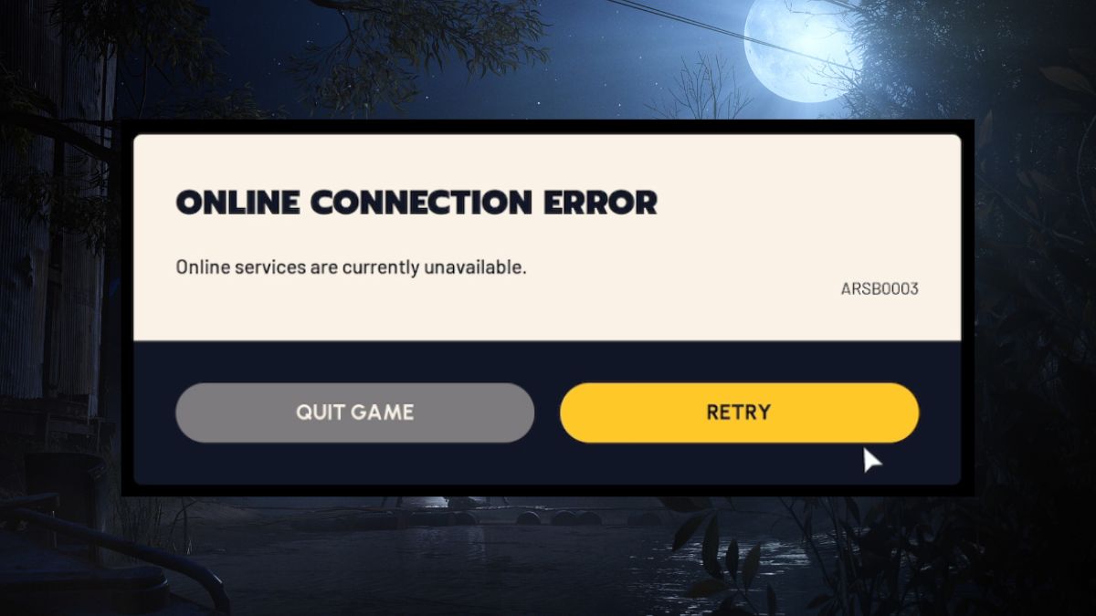 Error de conexión en línea de Arc Raiders
