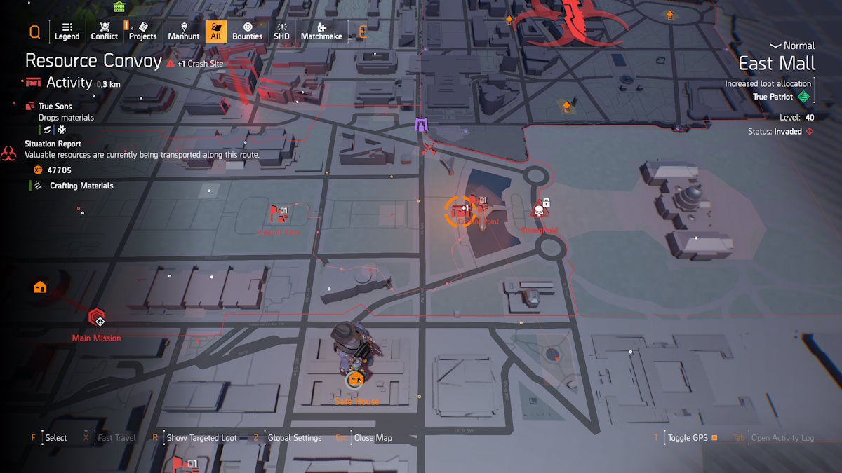 Convoy de recursos de la División 2