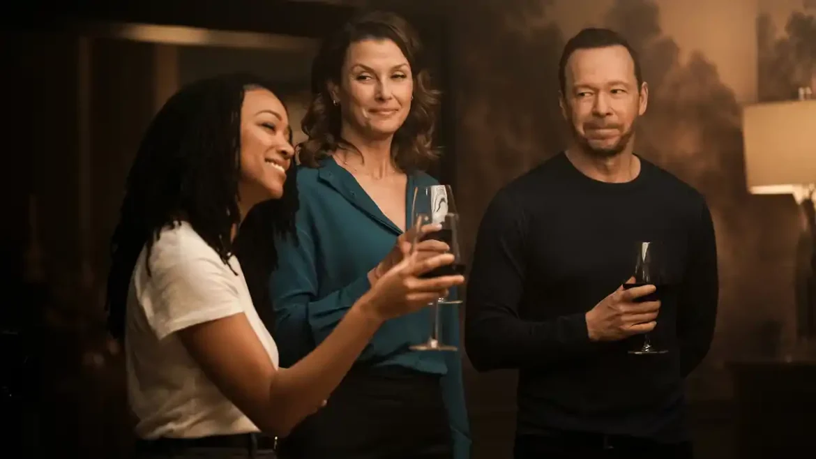 Sonequa Martin-Green, Bridget Moynahan and Donnie Wahlberg in Boston Blue