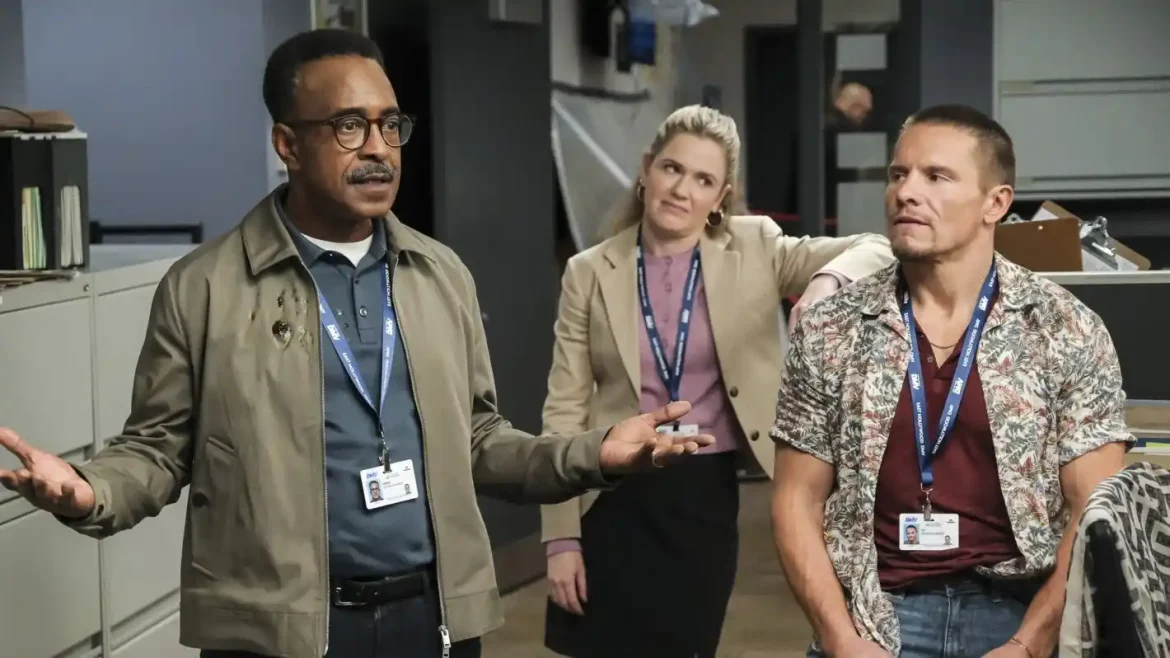 Tim Meadows, Harriet Dyer, and Tony Cavalero in DMV