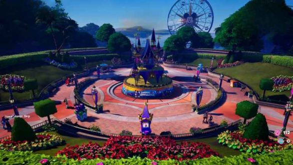 Cómo mirar a través de los binoculares en Fortnite Disneyland Game Rush
