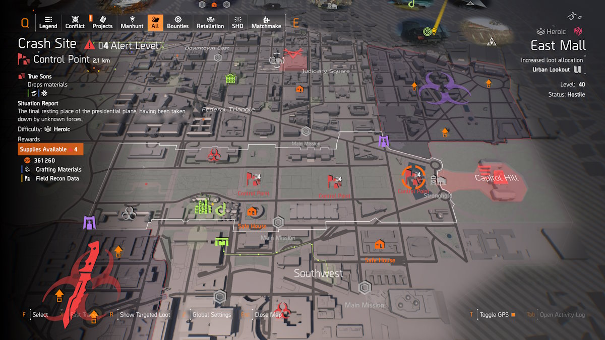 Sitio del accidente de la División 2