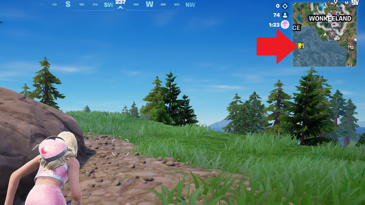 Du må også være innenfor en viss radius for at kartikonet skal vises. Mange andre ikoner, som varmluftsballonger, er synlige uansett hvor du er på øya, men Forsaken Vow Rift-dører er ikke det, så du må kanskje gå litt rundt for å finne en.