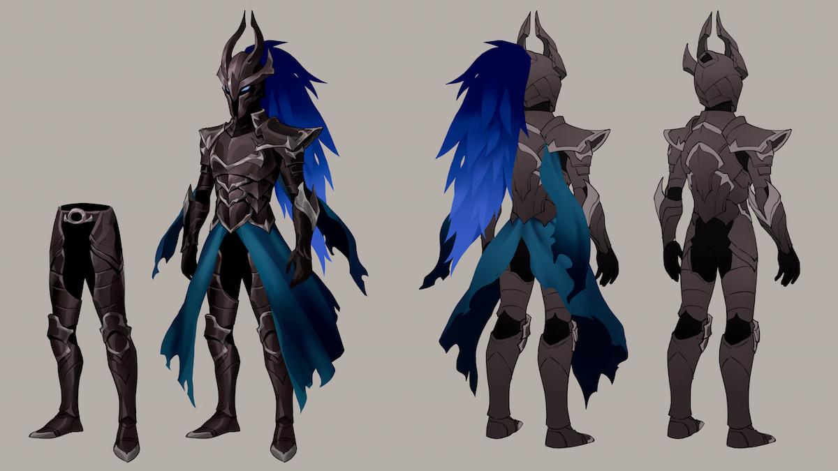 arte conceptual para el futuro traje de presentación masculino en palia