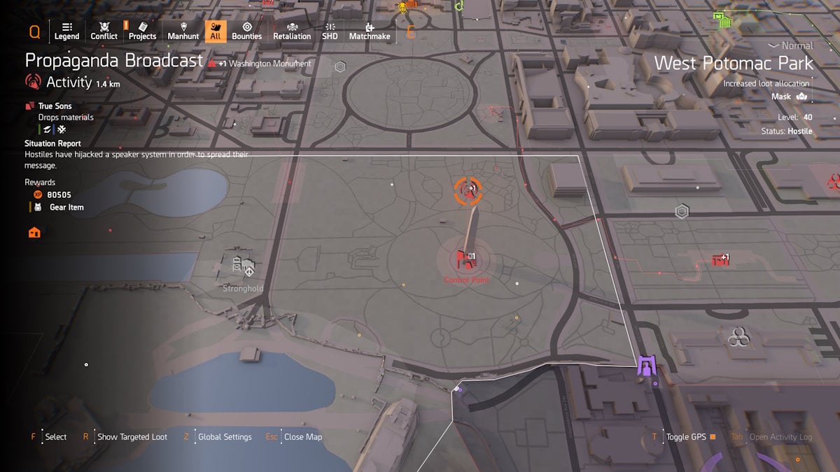 Hijos verdaderos de propaganda de la División 2