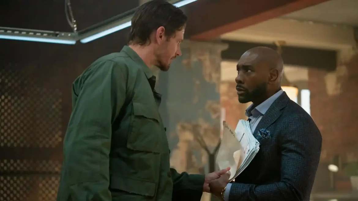 Jon Beavers and Morris Chestnut in Watson Season 2
