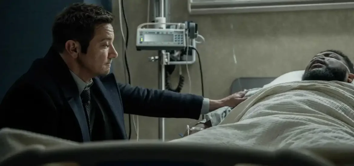 Jeremy Renner and Tobi Bamtefa in Mayor of Kingstown