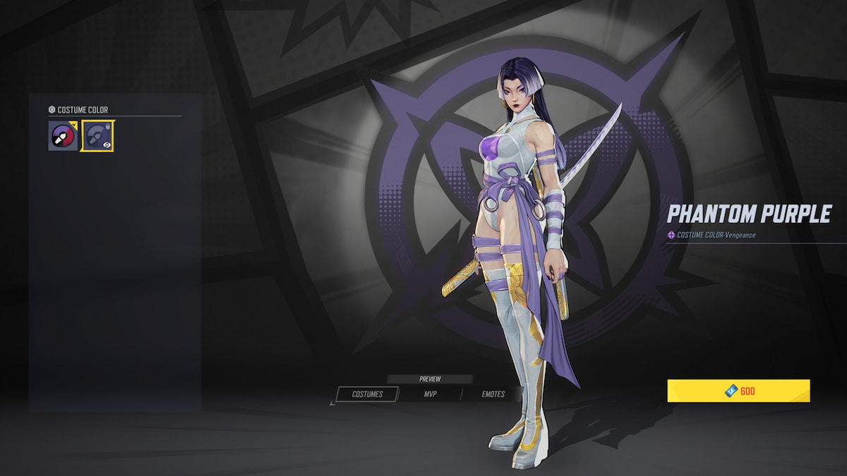 Die genauen Anpassungsoptionen variieren je nach Skin, und nicht alle Sets bieten diese Funktion. Sie ist in der Regel legendären Skins vorbehalten, aber auch einige epische Skins haben Anpassungsoptionen erhalten. Eine Farbvariante für Psylocke in Marvel Rivals