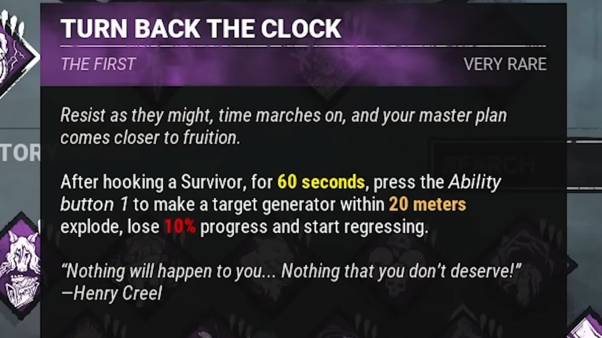 Haz retroceder el reloj en Dead by Daylight