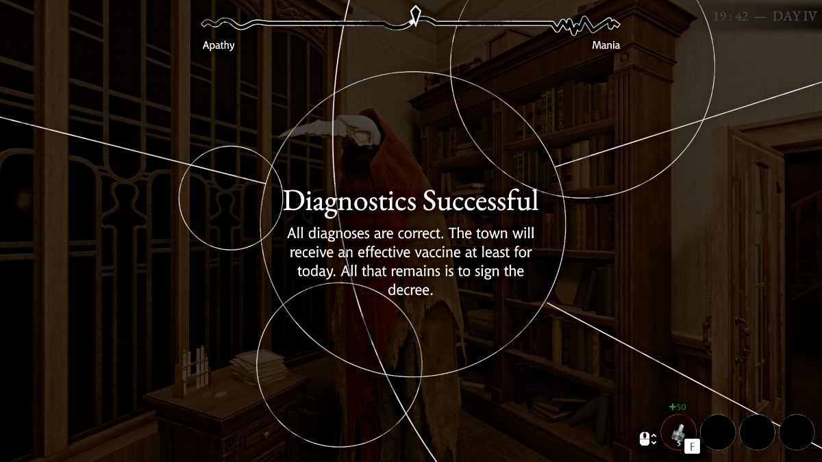 Důrazně se doporučuje dělat to co nejvíce dní, protože vyhnání Shabnak výrazně snižuje míru infekce a zvyšuje šance města na přežití více než cokoli jiného (dokonce i Dekrety), což vám umožňuje dále postupovat v příběhu.