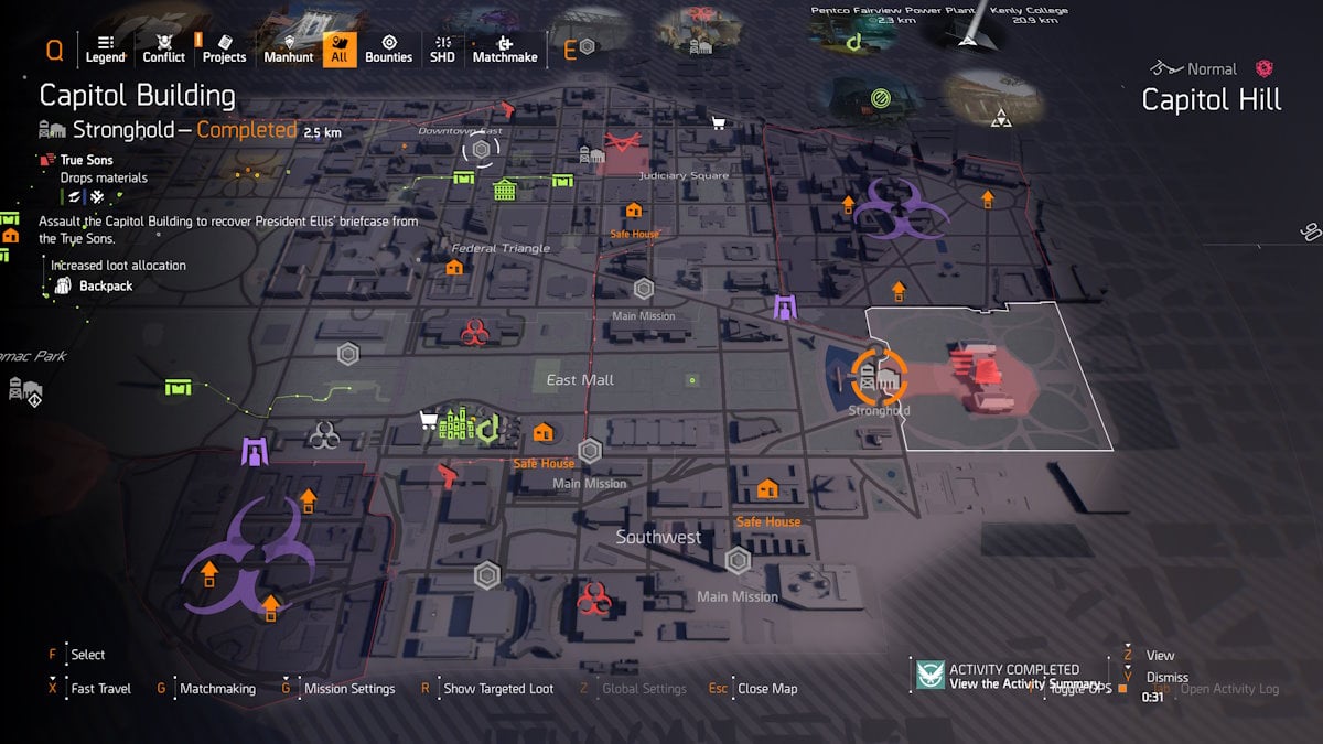 Soluciones de acertijos de caza humana de The Division 2 Y7S3 Scout 9 11 Capitolio de la División 2