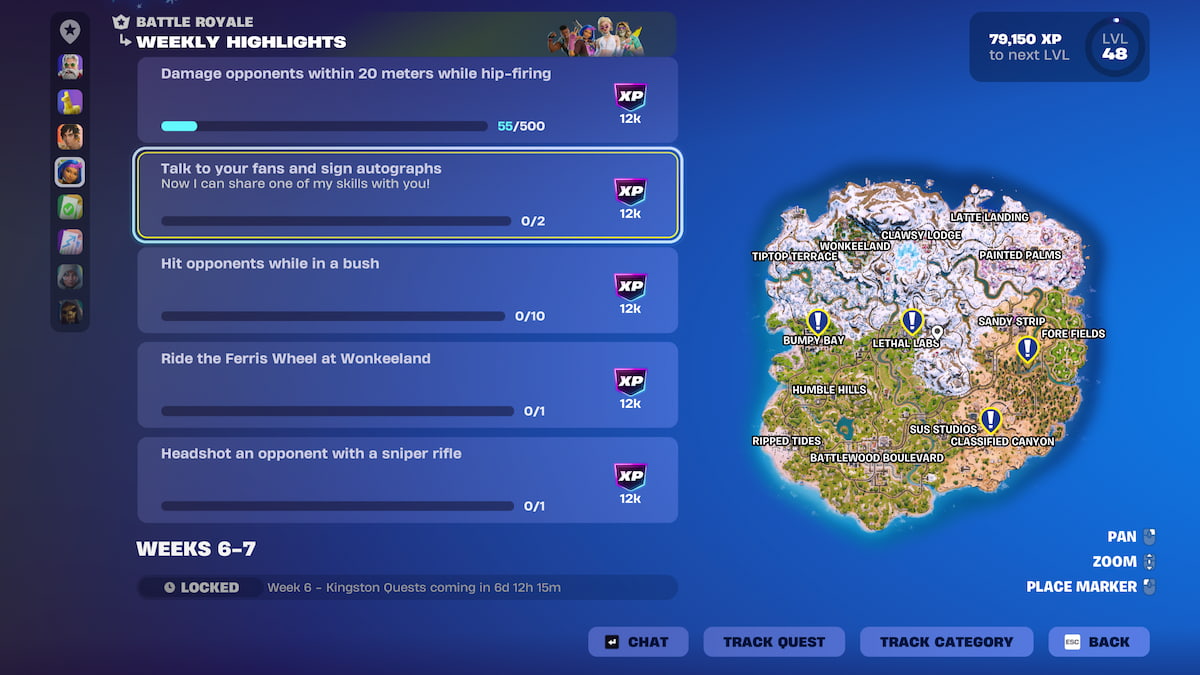 Mistä löydät fanisi Fortnitessa