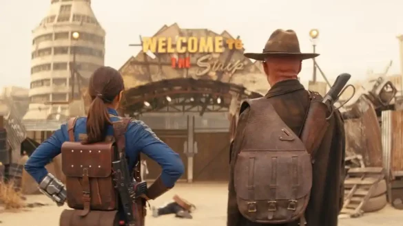 Ella Purnell and Walton Goggins in Fallout Season 2