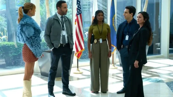 Kaitlin Olson, Daniel Sunjata, Javicia Leslie, and Deniz Akdeniz in High Potential Season 2
