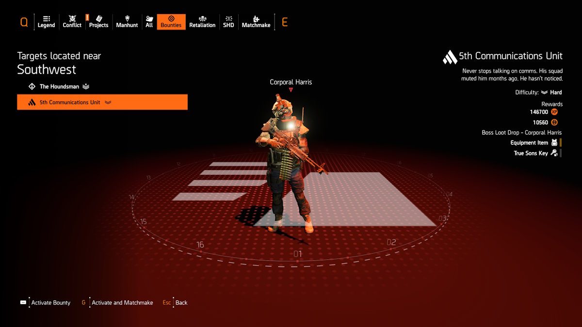 Recompensa Harris de la División 2