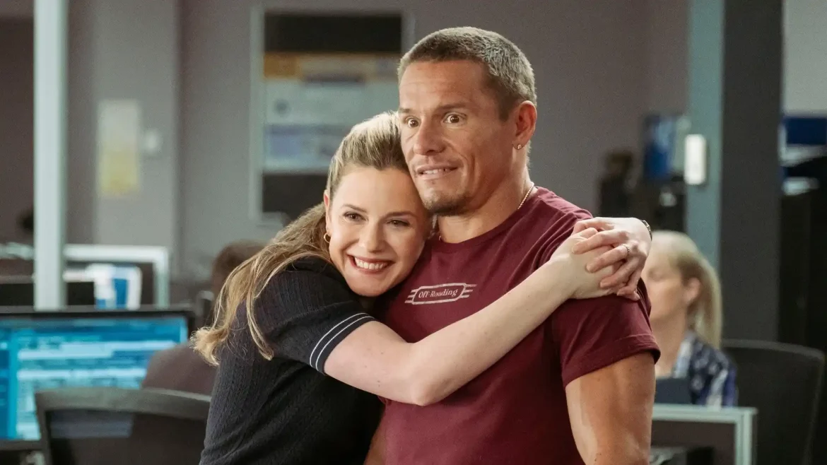 Harriet Dyer and Tony Cavalero in DMV