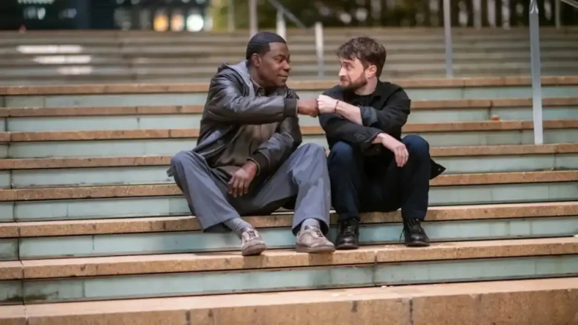 Tracy Morgan and Daniel Radcliffe in The Fall and Rise of Reggie Dinkins