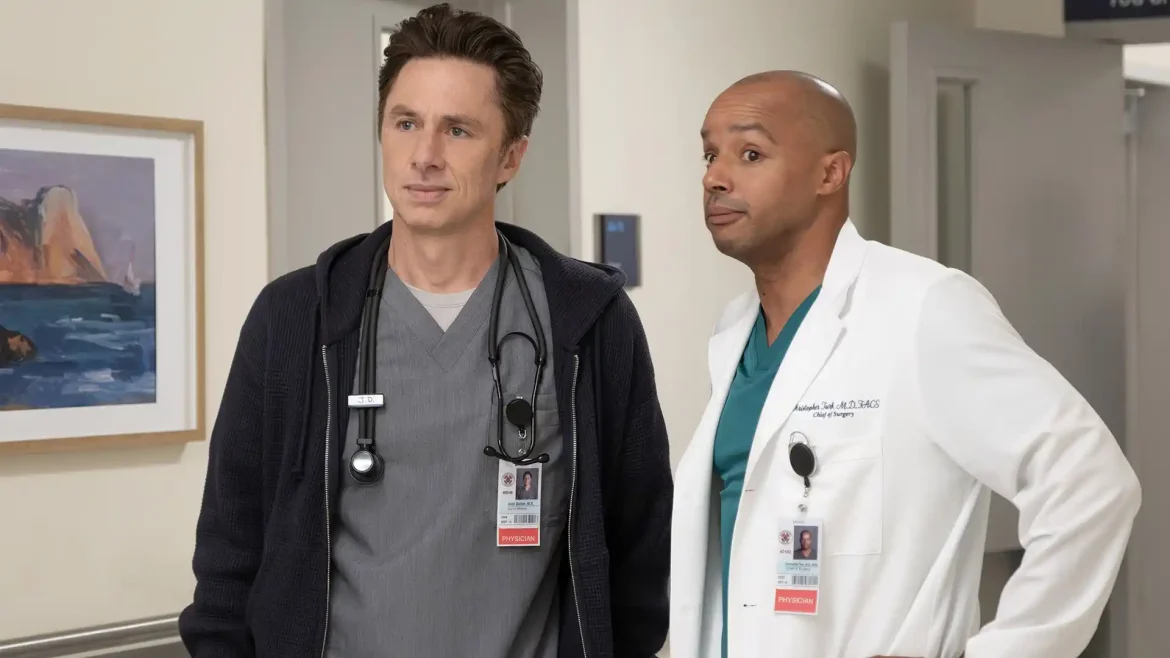 Zach Braff and Donald Faison in Scrubs (2026)
