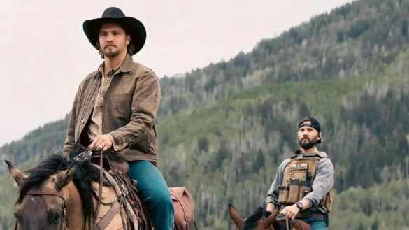 Luke Grimes and Logan Marshall-Green in Marshals