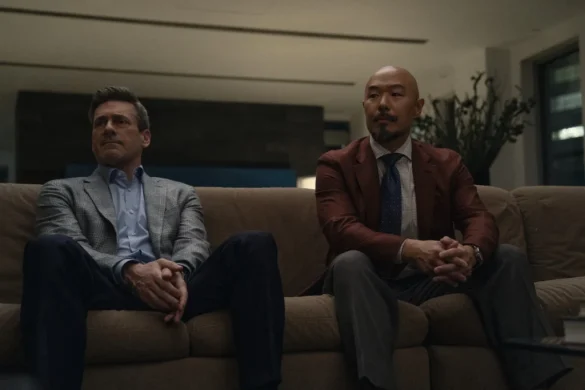 Jon Hamm and Hoon Lee in Your Friends & Neighbors Season 2