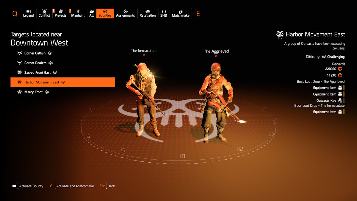 Soluciones de acertijos de caza humana de The Division 2 Y8S1 Scout 8 9 Abrasador marginado de la División 2
