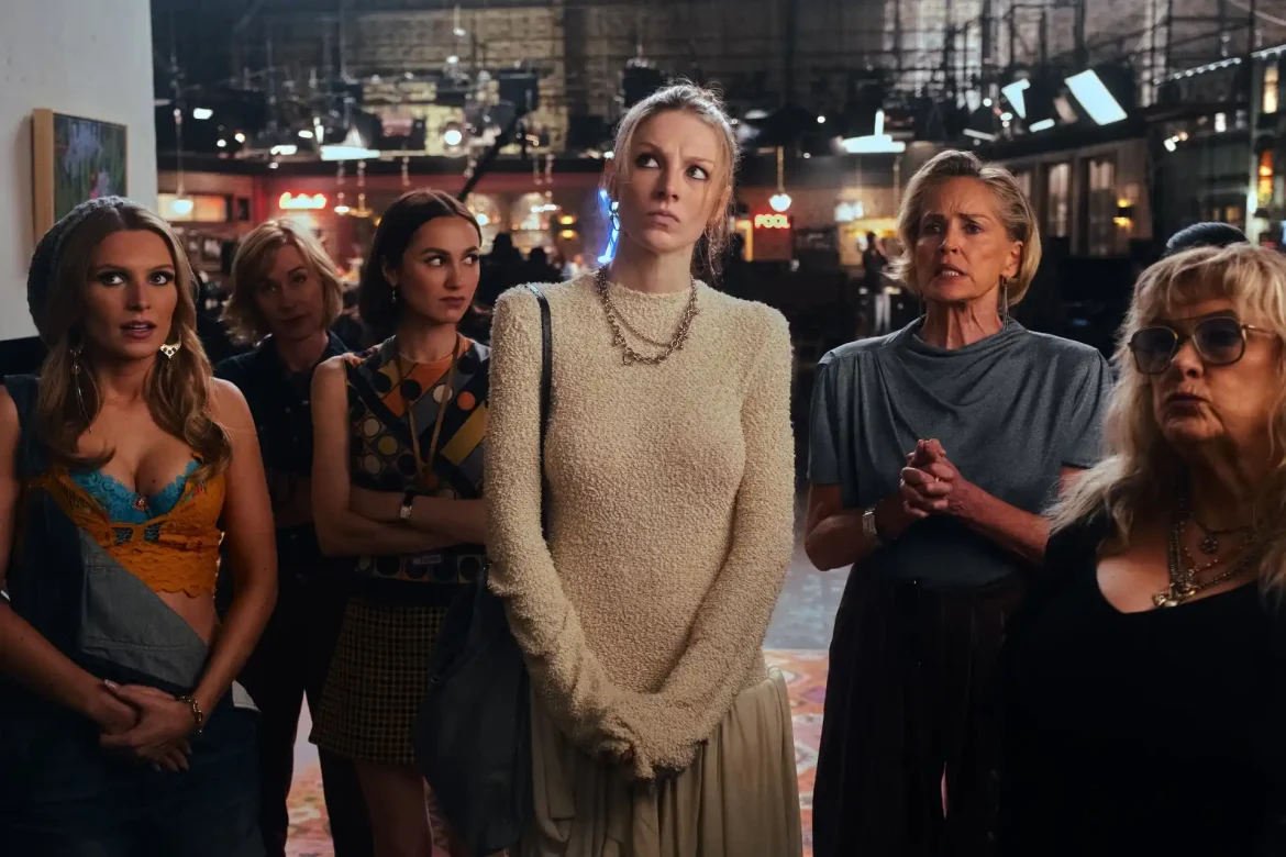 Madison Thompson, Maude Apatow, Hunter Schafer, Sharon Stone and Colleen Camp in Euphoria Season 3