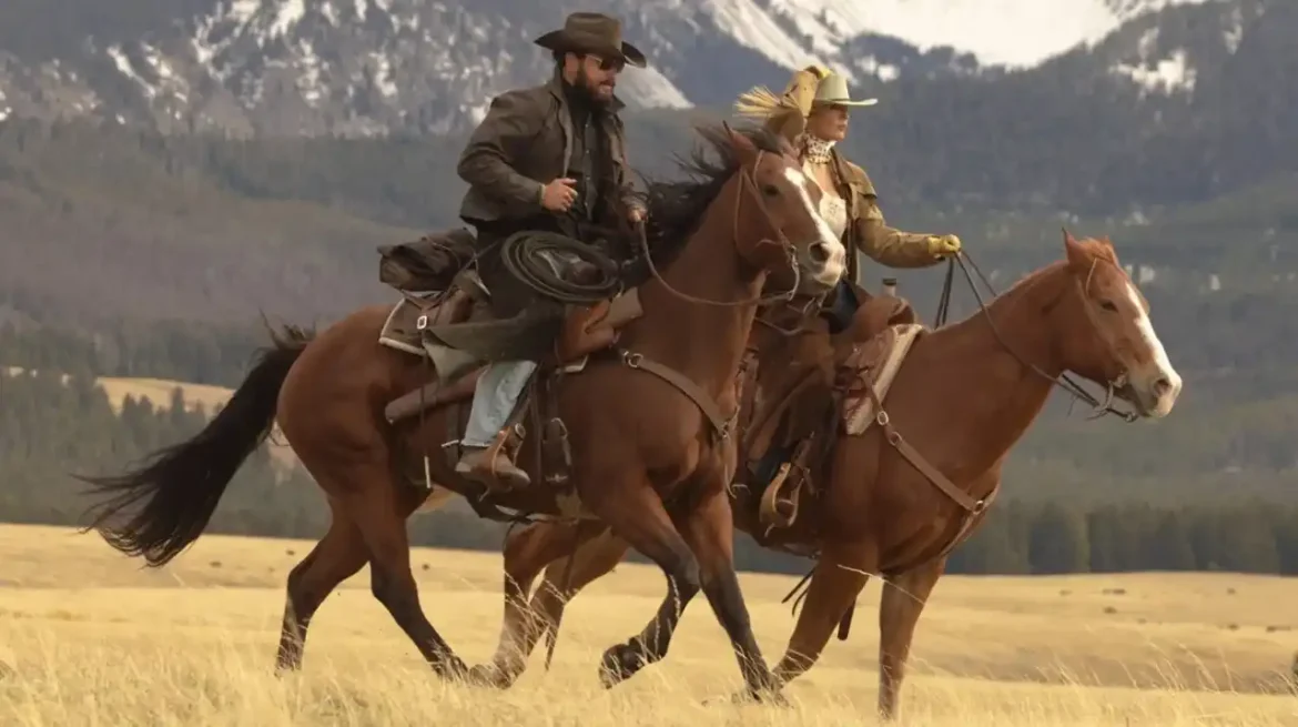 Cole Hauser and Kelly Reilly in Dutton Ranch