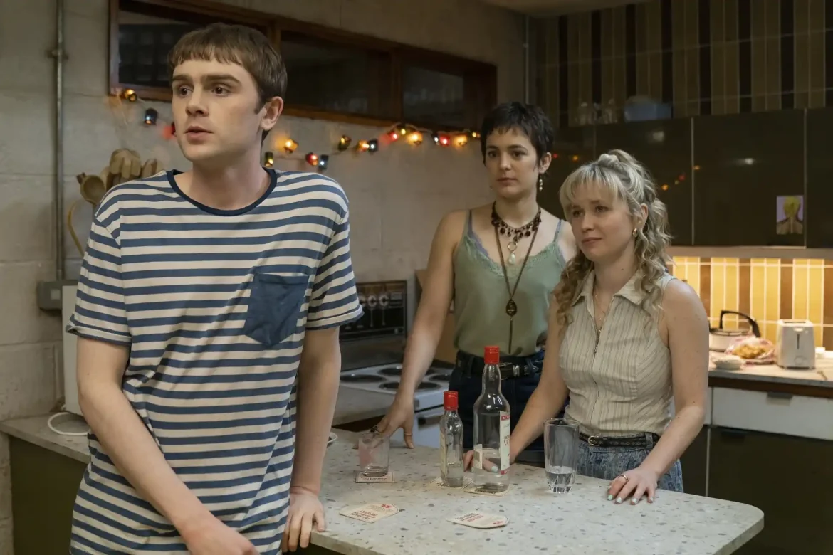 Mitchell Robertson, Philippine Velge and Julie Cullen in Half Man