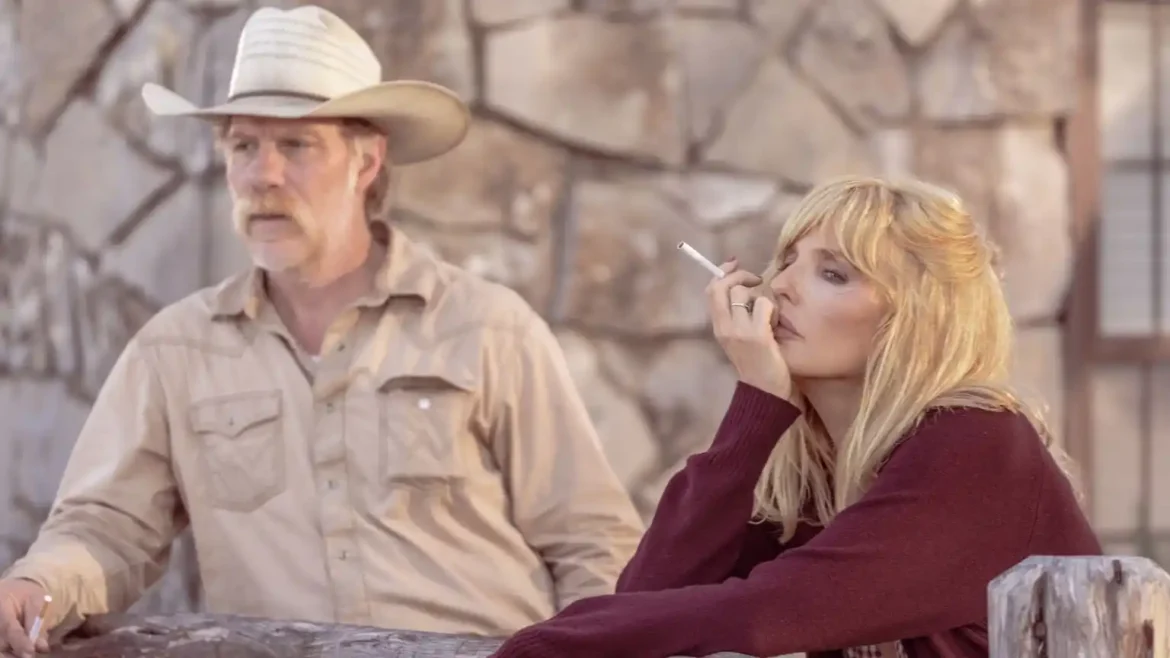 Marc Menchaca and Kelly Reilly in Dutton Ranch